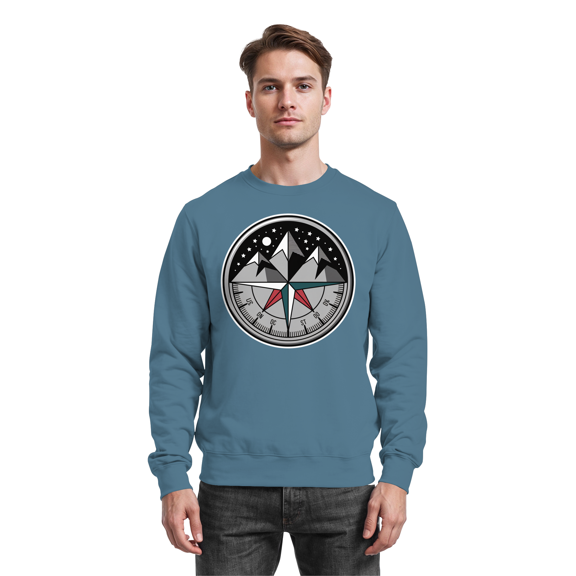 Starry compass  - Basic Sweatshirt - Arvenzo
