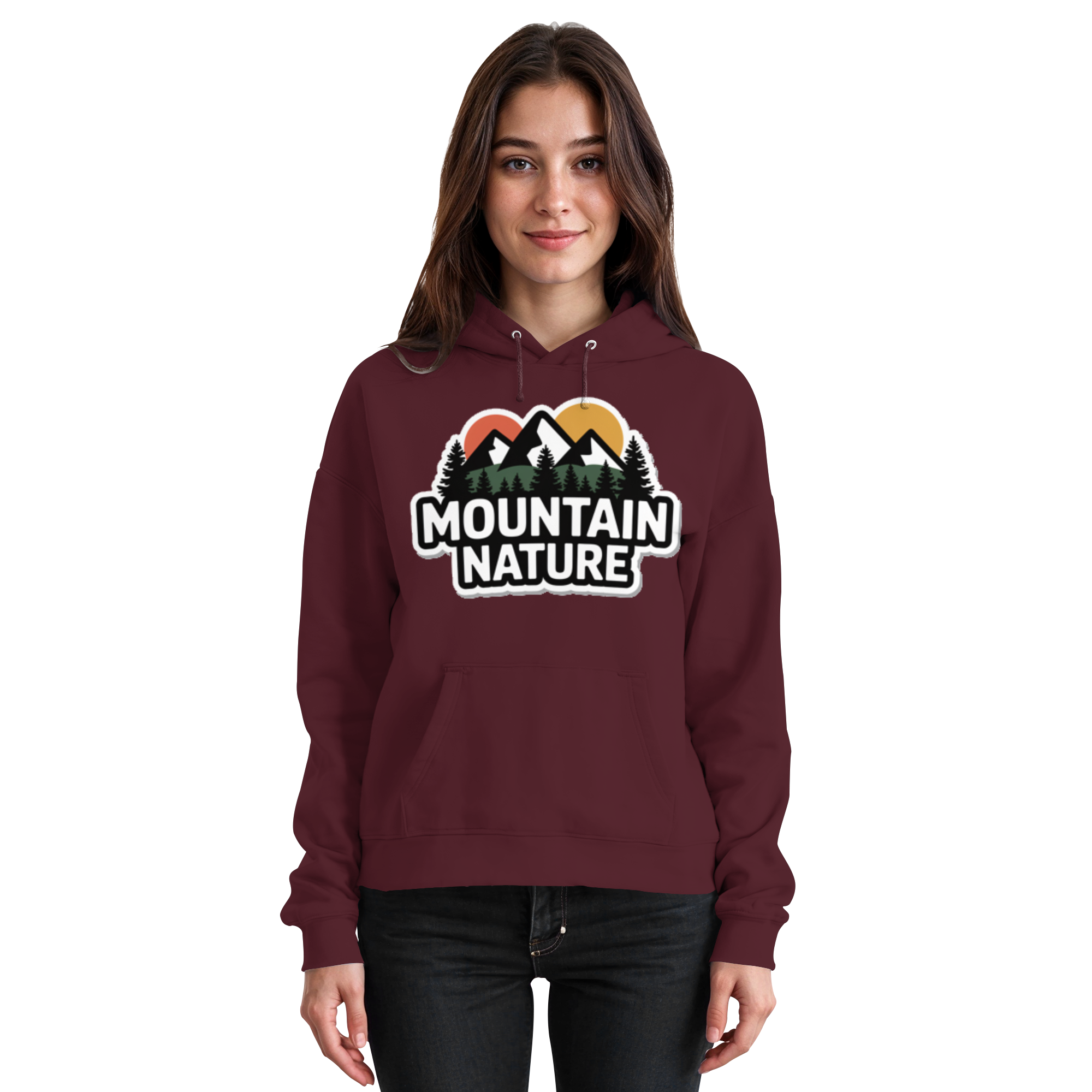Mountain nature - Basic Unisex Hoodie - Arvenzo