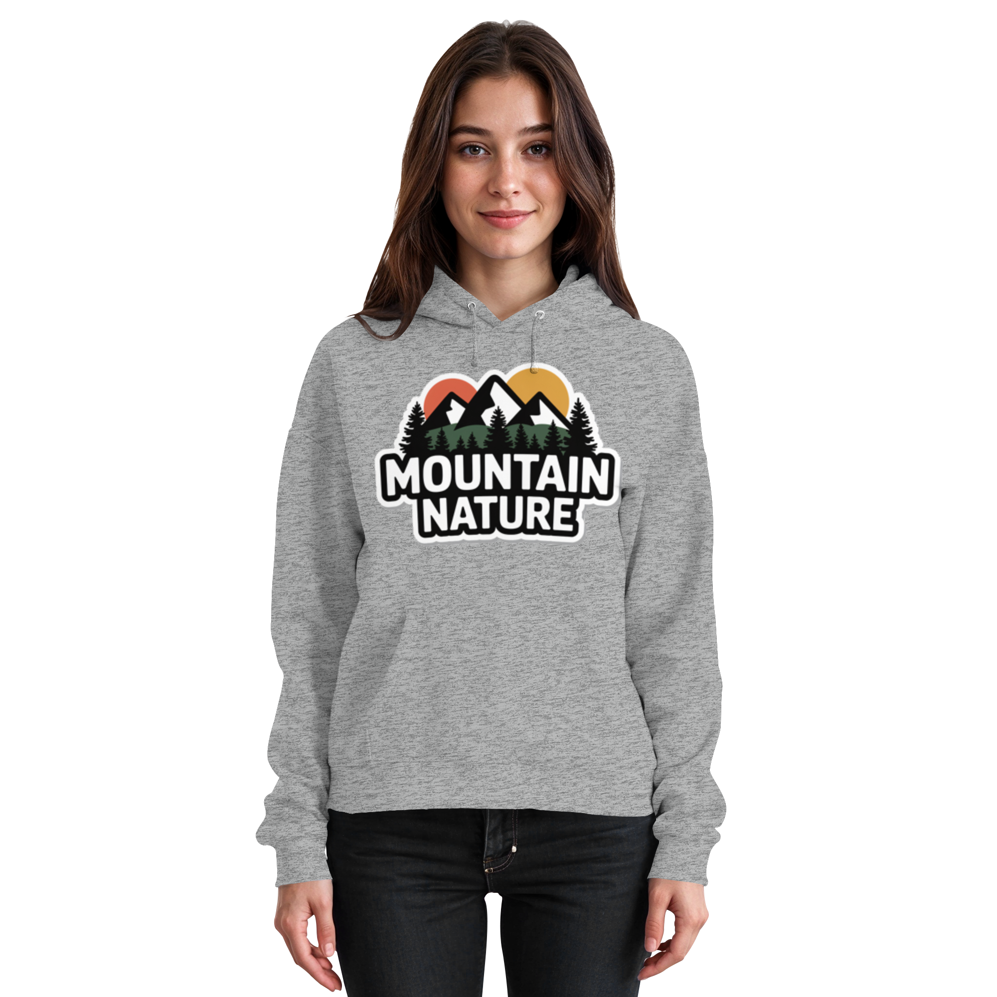 Mountain nature - Basic Unisex Hoodie - Arvenzo