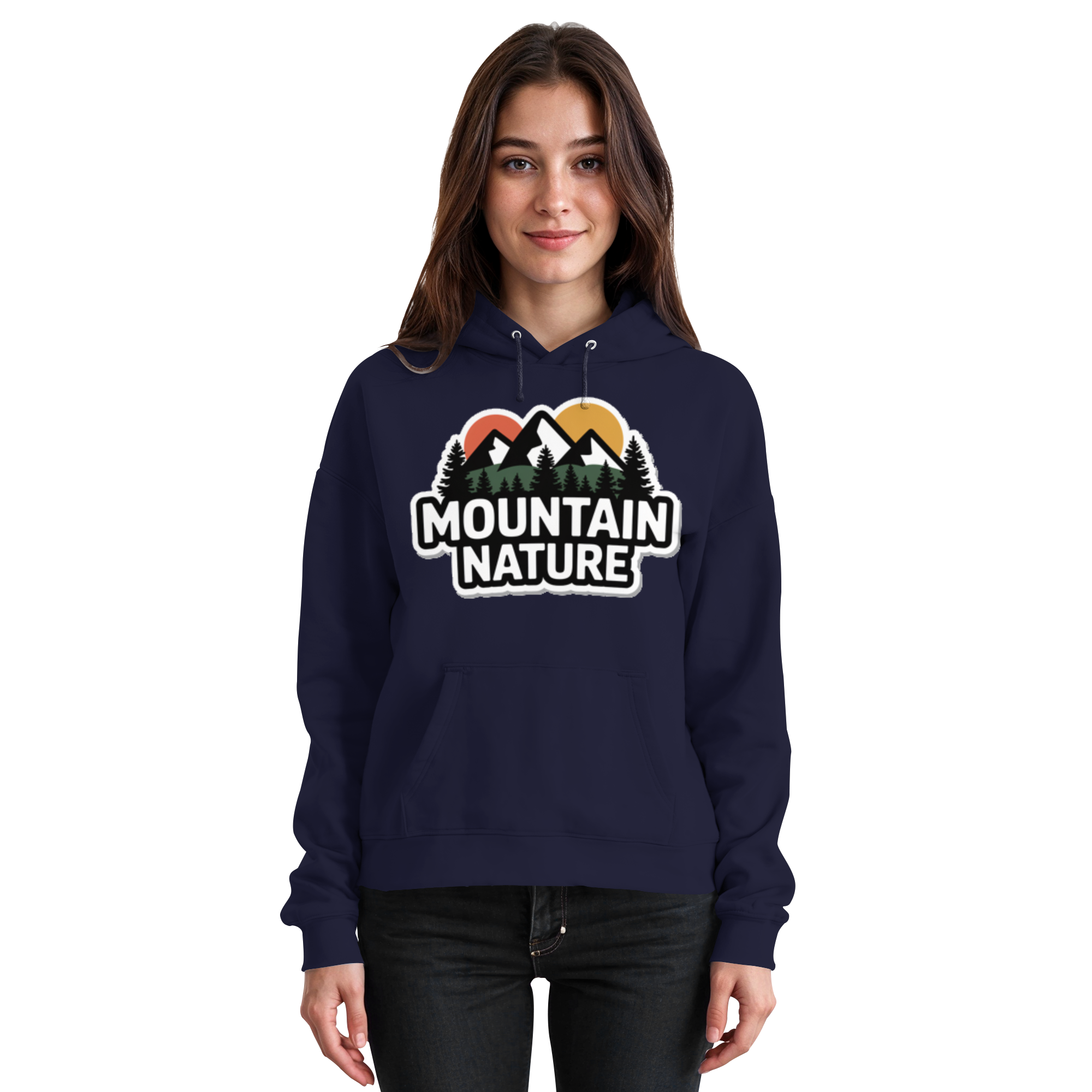 Mountain nature - Basic Unisex Hoodie - Arvenzo