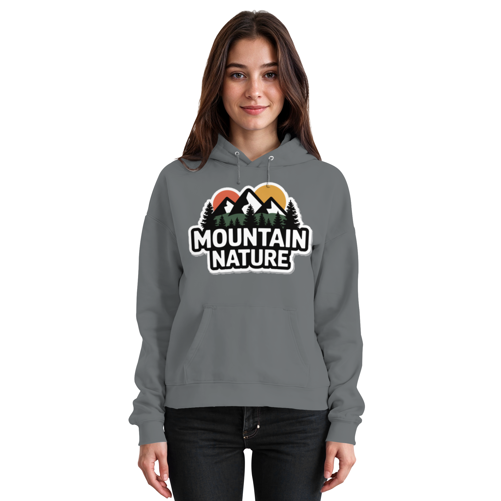 Mountain nature - Basic Unisex Hoodie - Arvenzo